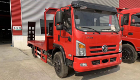 東風(fēng)華神小黃牌平板運輸車現(xiàn)車展示